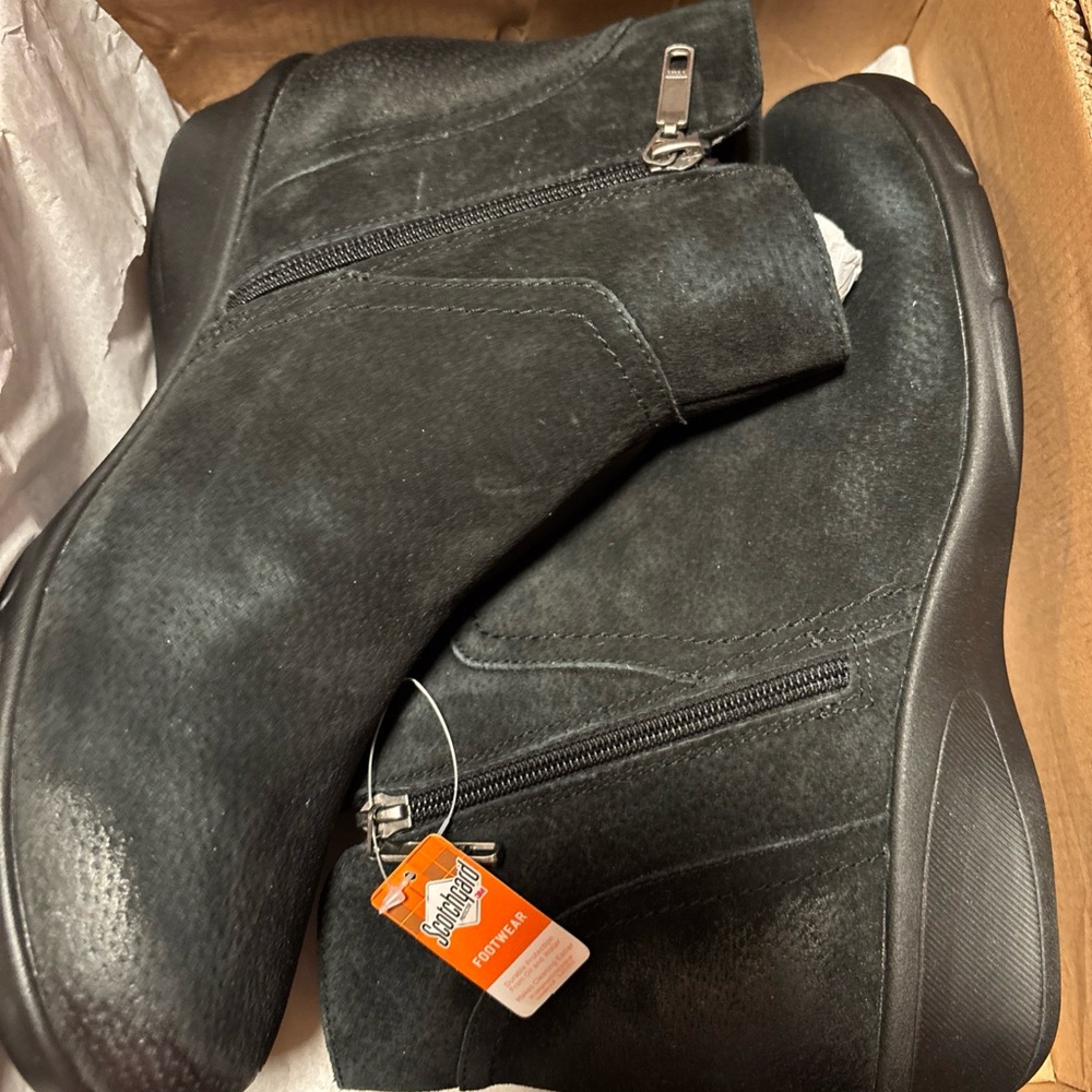 Propet Waverly is Black Suede Women’s Shortie Boots size 11 BNIB - Picture 12 of 14
